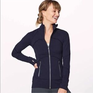 lululemon athletica Women's Dark Blue Jacket with Zipper
